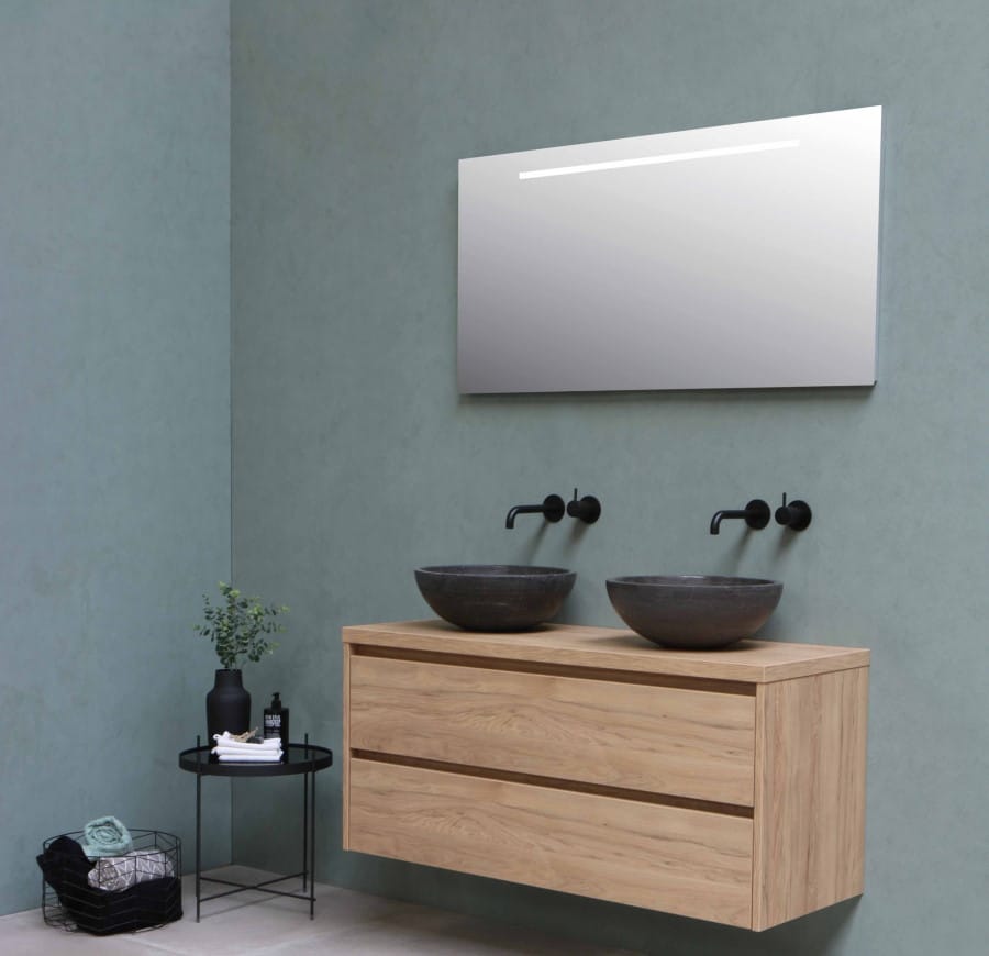 Νιπτήρες μπάνιου κάτω από καθρέφτη