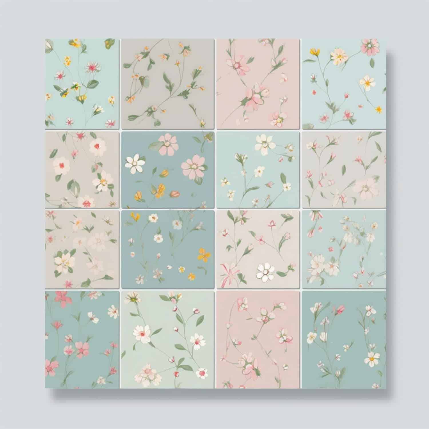 φλοράλ πλακάκια