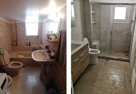 Ανακαίνιση μπάνιου στην Καλλιθέα πριν και μετά – Μεταμόρφωση παλιού μπάνιου από τη Chroma Decor