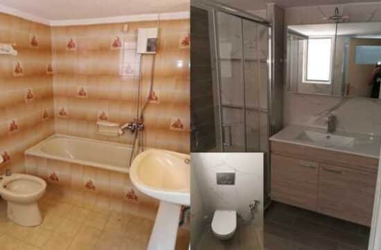 Ανακαίνιση μπάνιου στον Ταύρο πριν και μετά – πλήρης μεταμόρφωση χώρου