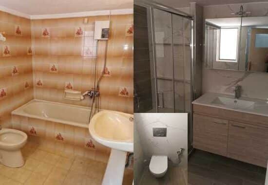 Ανακαίνιση μπάνιου στον Ταύρο πριν και μετά – πλήρης μεταμόρφωση χώρου